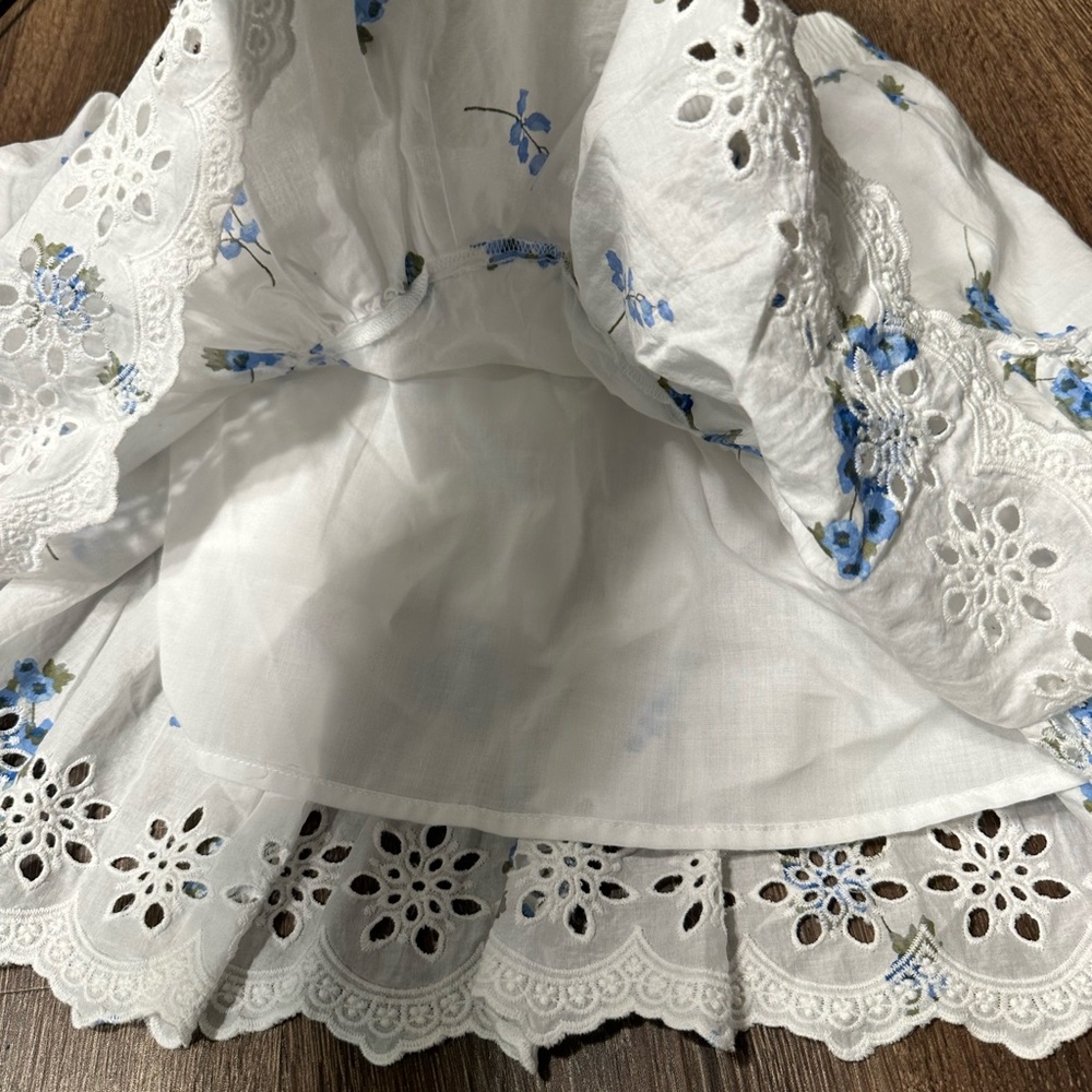 Nwt size Large mini skirt floral flouncy skirt - Picture 11 of 14